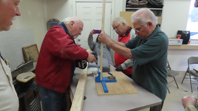 Interesting tool to make angled holes for screws